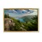Stupell Industries Lake View Over Mountains Framed Floater Canvas Wall Art Design by Rick Berk